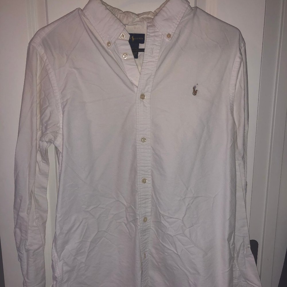 Polo Ralph Lauren Button-Down White Dress Shirt